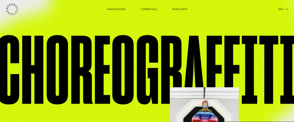 Outsized typography