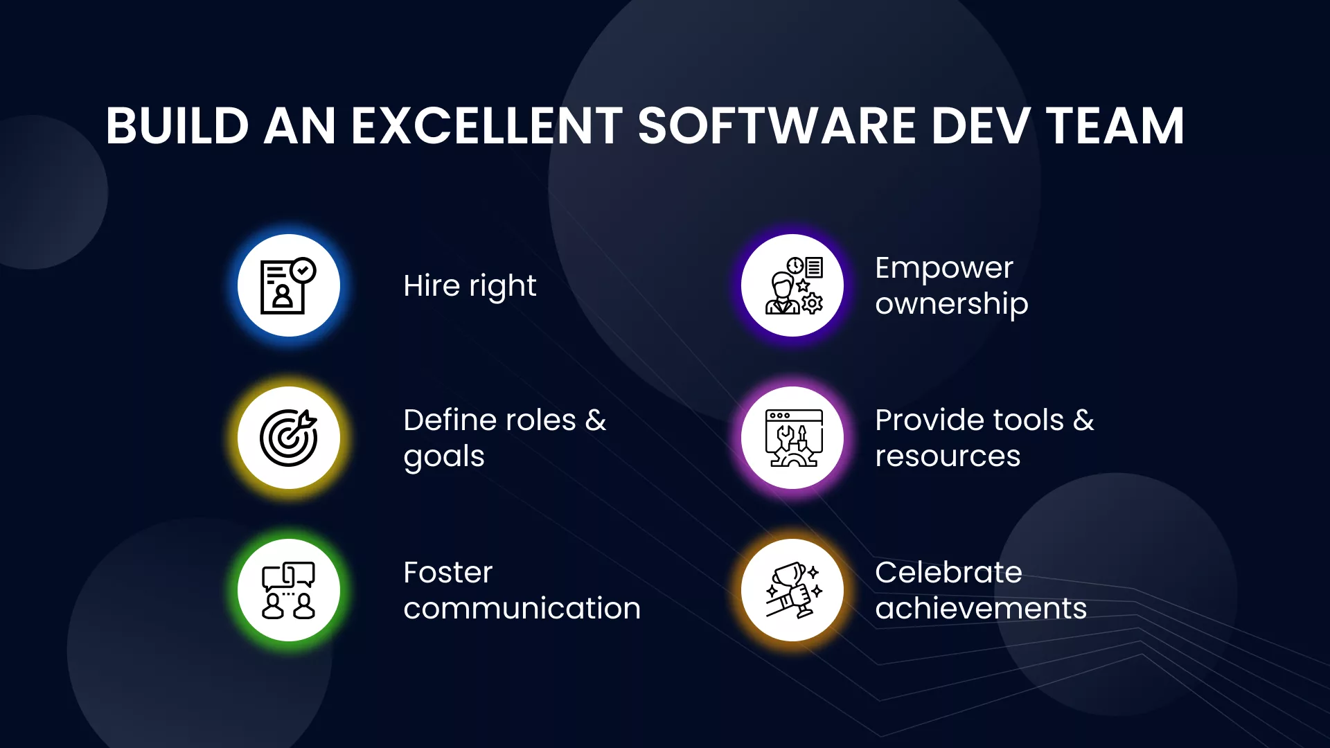 excellent software dev team