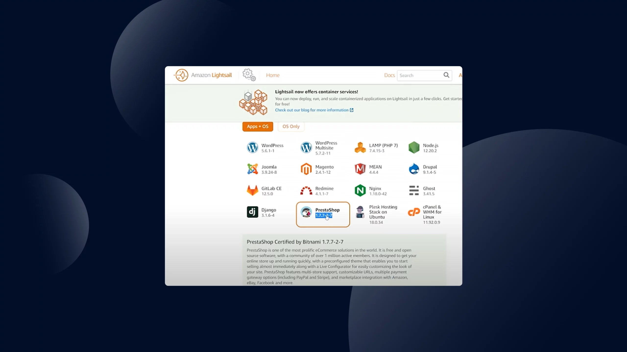 Amazon Lightsail