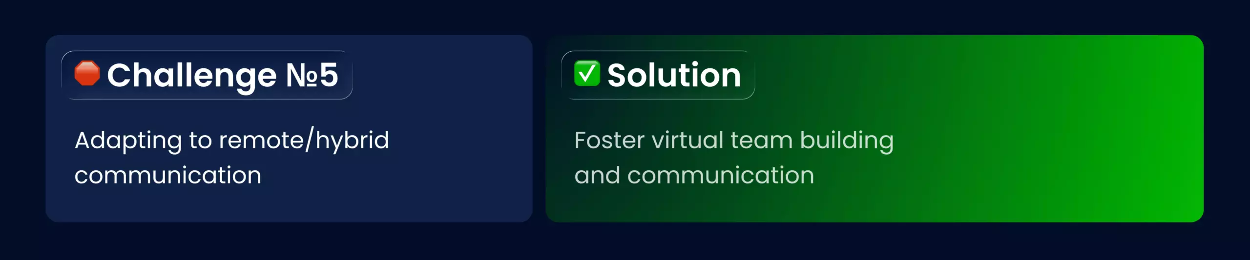 Challenge #5 - Adapting to remote/hybrid communication