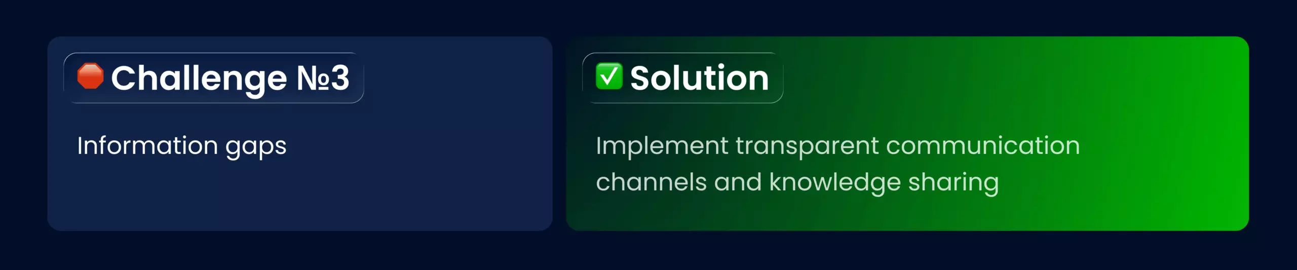 Challenge #3 - Information gaps 