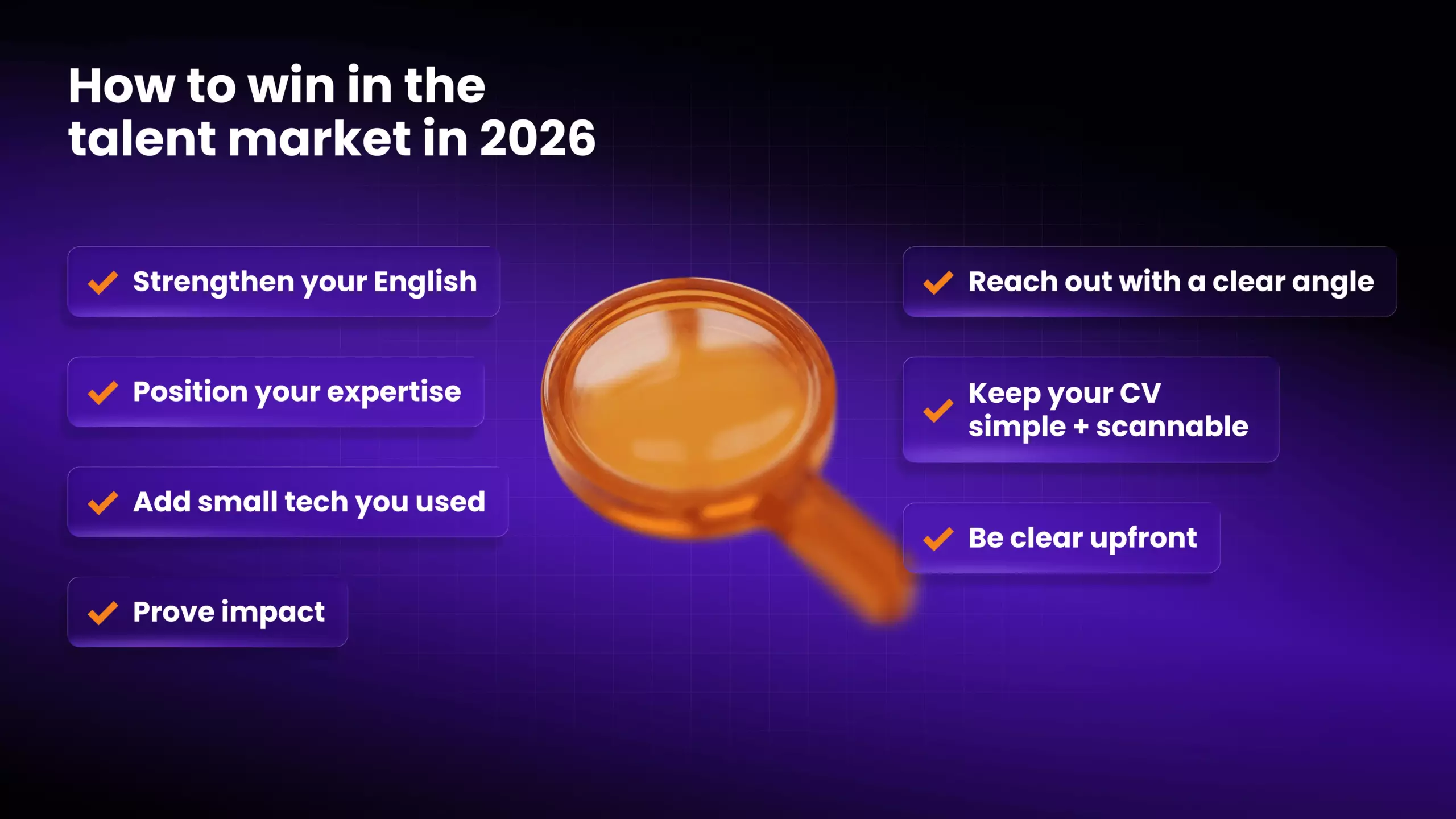 Talent market success checklist for 2026 featuring professional growth and recruitment tips.