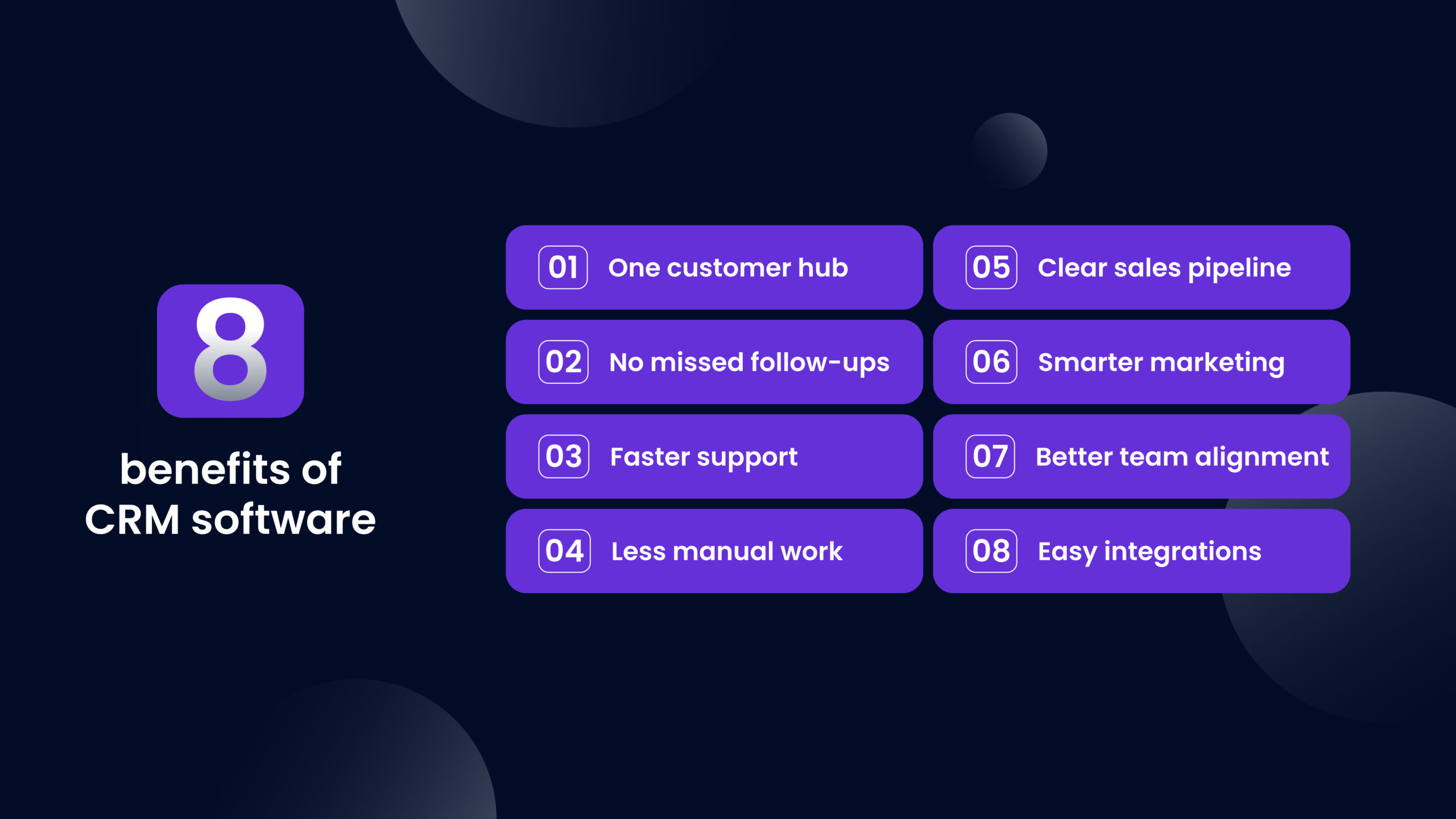 8 benefits of CRM software